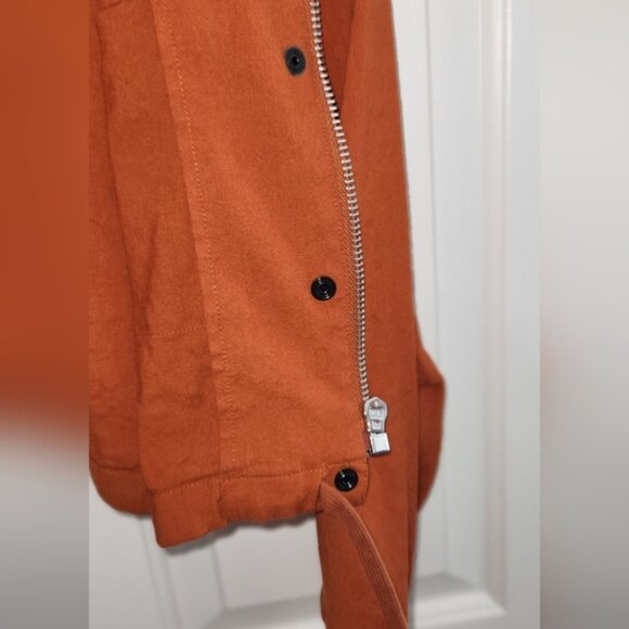 Rag & Bone XXS Cropped Burnt Orange Military Style Jacket - Picture 11 of 16